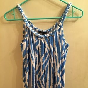 Tart Top Blue & White Size XS